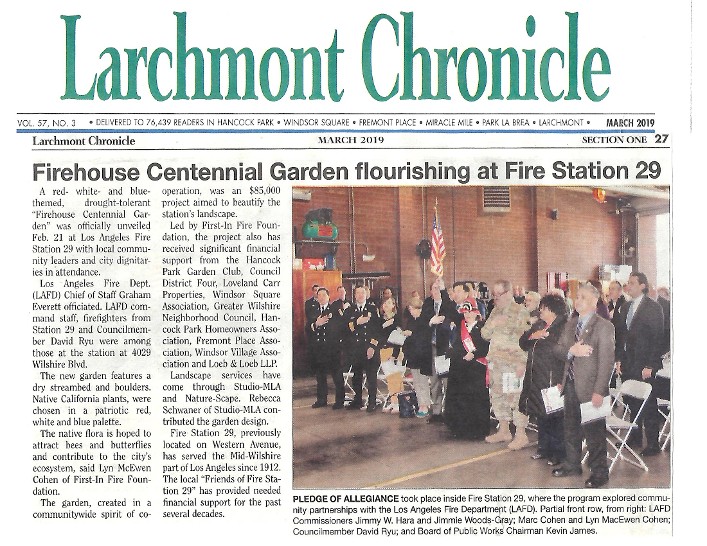 Firehouse Centennial Garden Article
