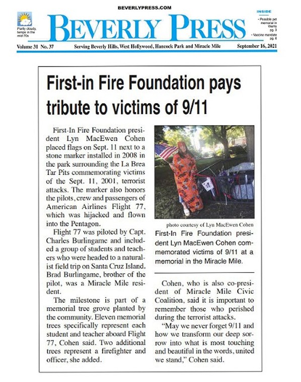 First in Fire Pays Tribute to 9/11 Victims